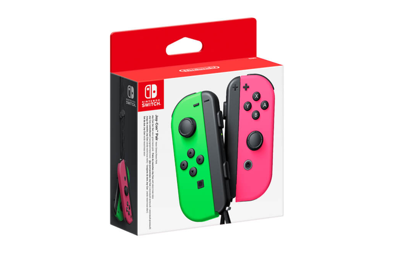 2) NEON GREEN AND NEON PINK JOY-CON SET
