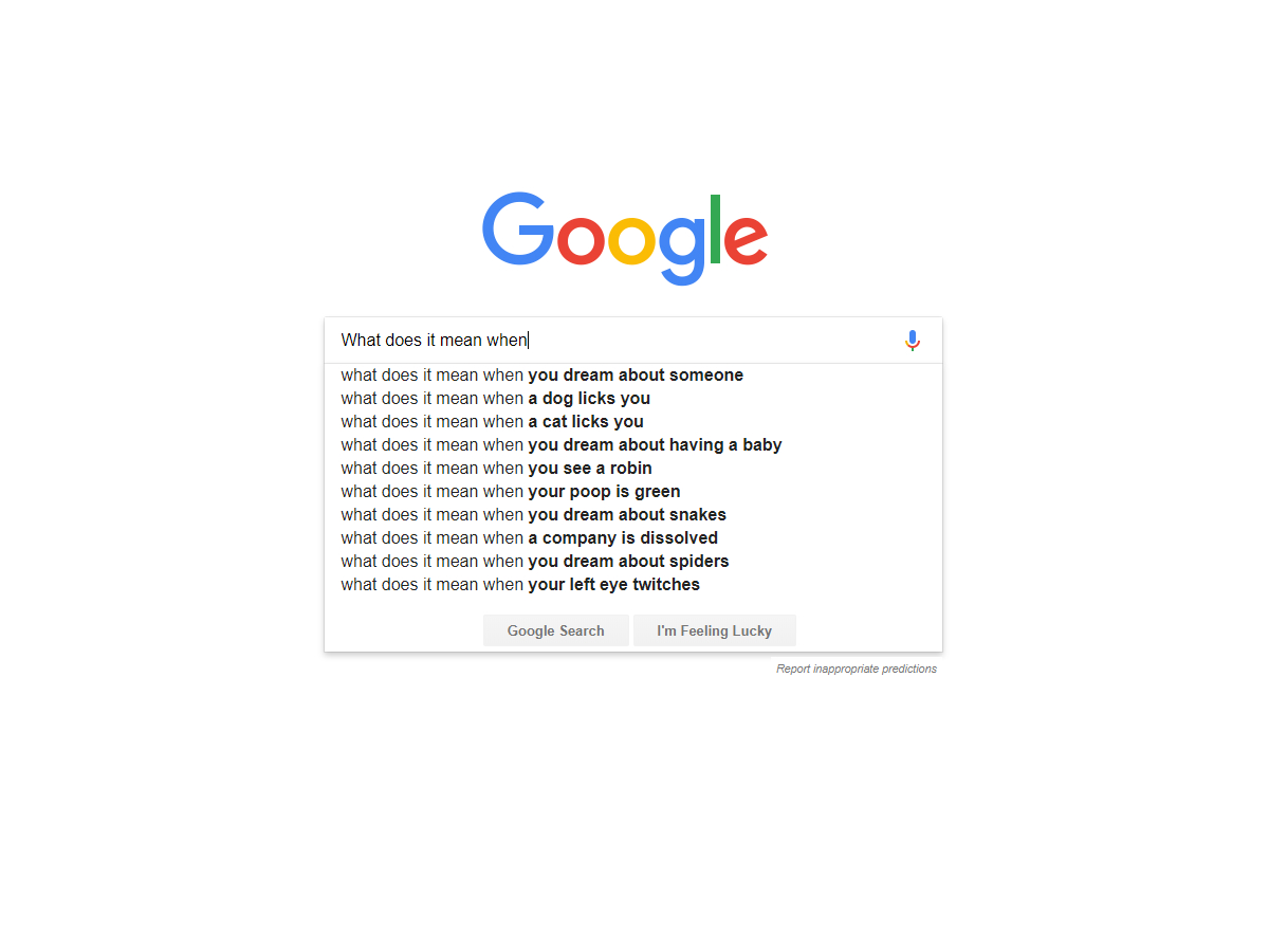 What search engines teach us about the world: What does it mean when...