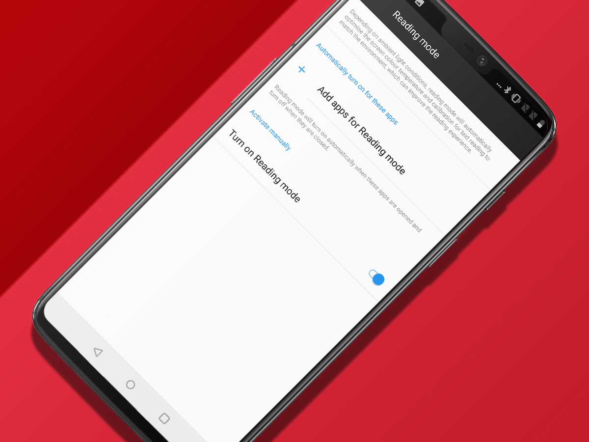 The first 9 things you should do with your OnePlus 6: Reading Mode