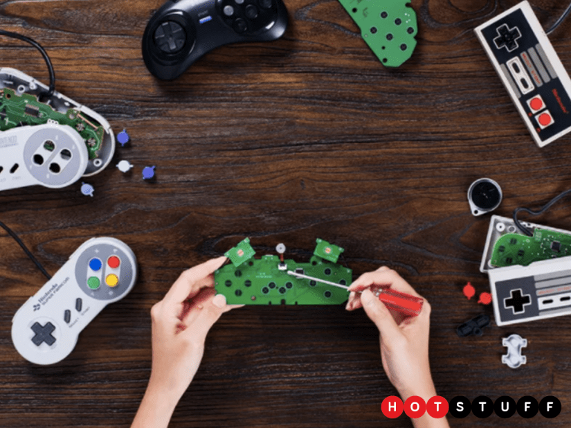 Cut the cord on your retro gamepads with 8BitDo’s DIY kits