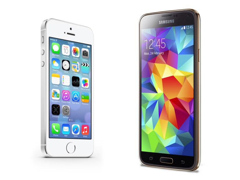 Samsung Galaxy S5 vs Apple iPhone 5s