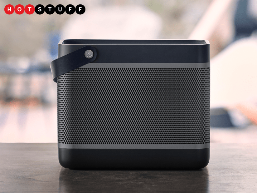 The Beolit 17 wireless speaker has a secret button