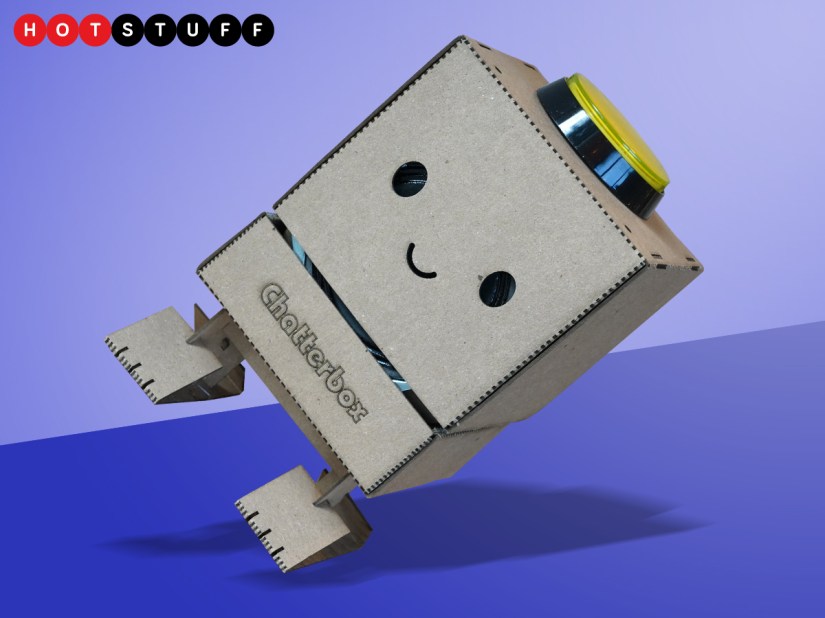 Chatterbox is a DIY cardboard smart speaker for kids, powered by a Raspberry Pi