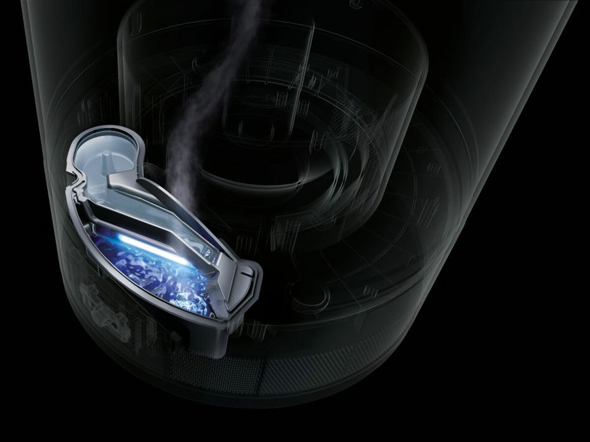 UV light kills bacteria inside the Dyson humidifier