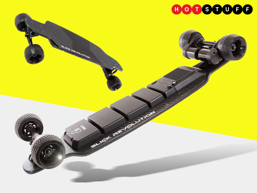 This bouncy e-board goes smooth in the rough