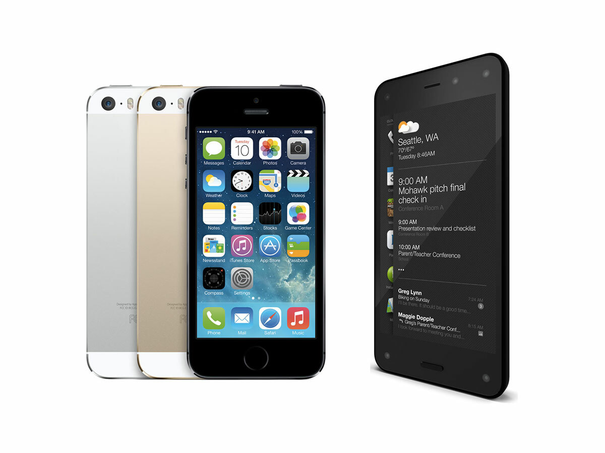 Amazon Fire Phone vs Apple iPhone 5s: the weigh-in