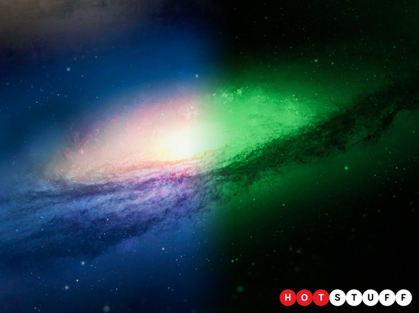 Glowing Galaxies are phosphorescent 3D deep space artworks that glow in the dark