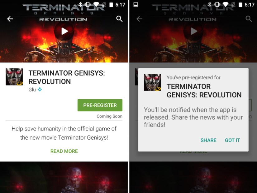 Now you can pre-register for upcoming Android apps in the Play Store