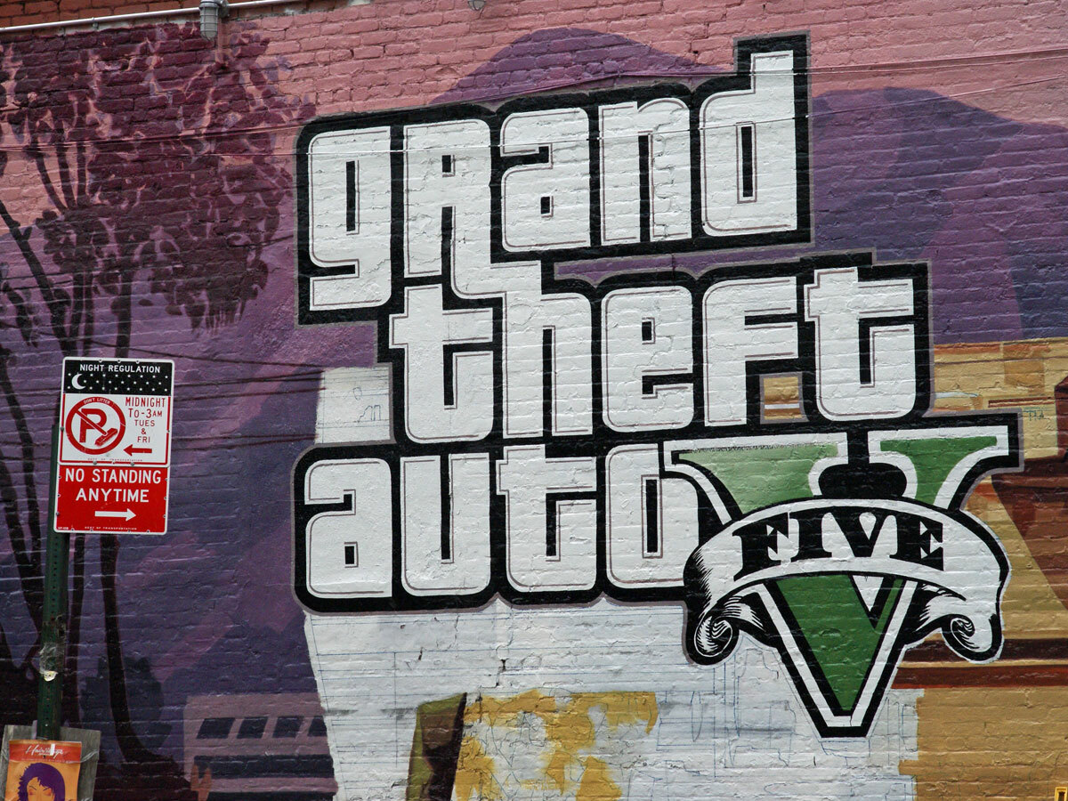 GTA V mural