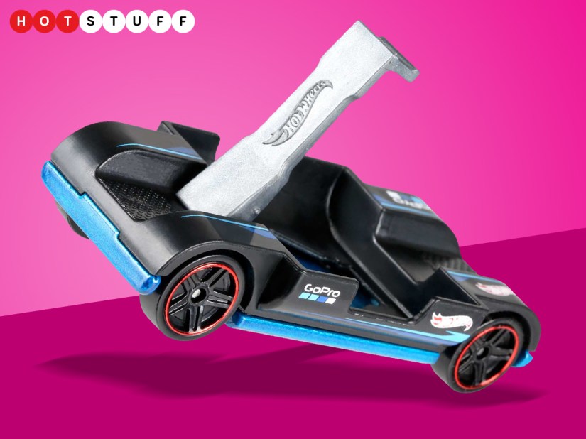 The Hot Wheels Zoom In is a toy car that doubles as a dirt-cheap GoPro mount