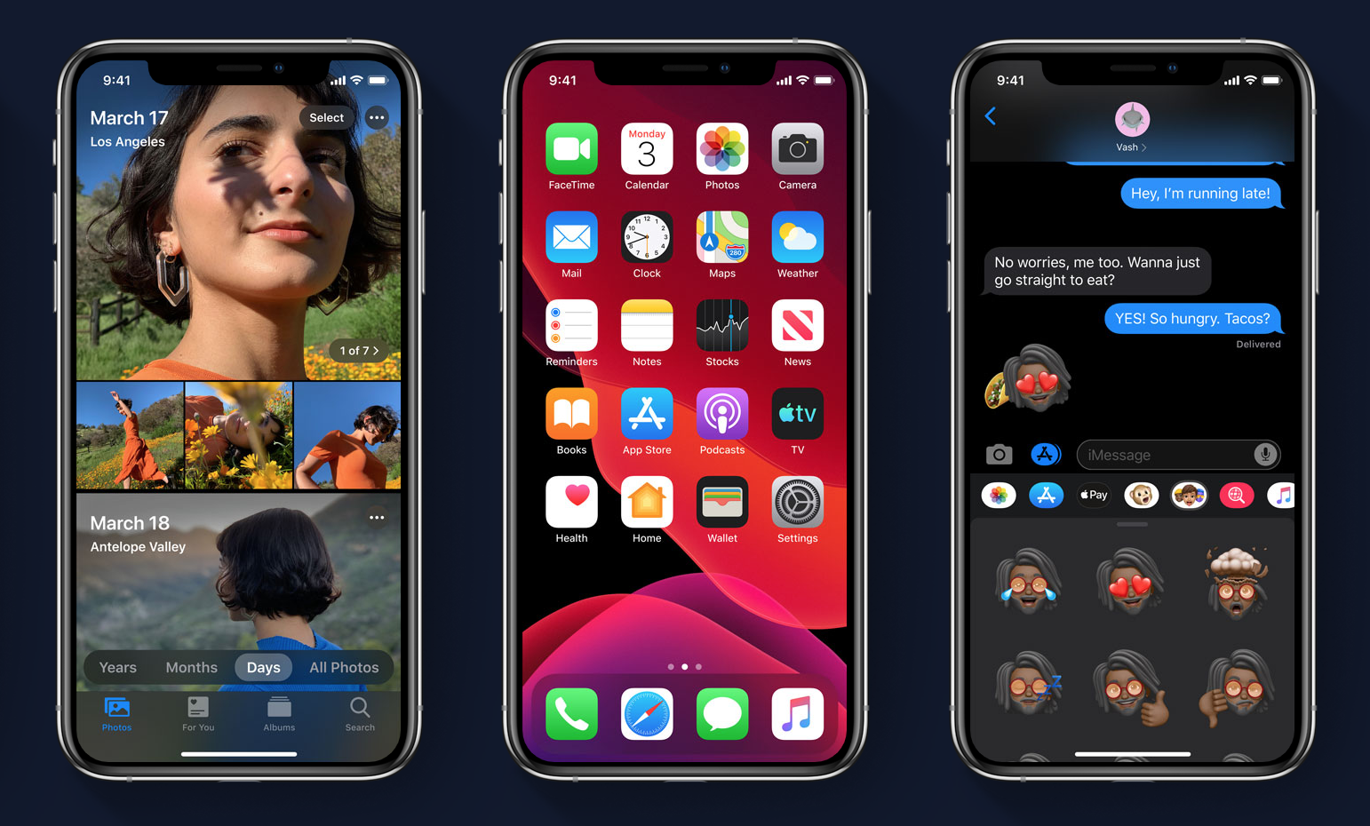 1) iOS 13 gets dark