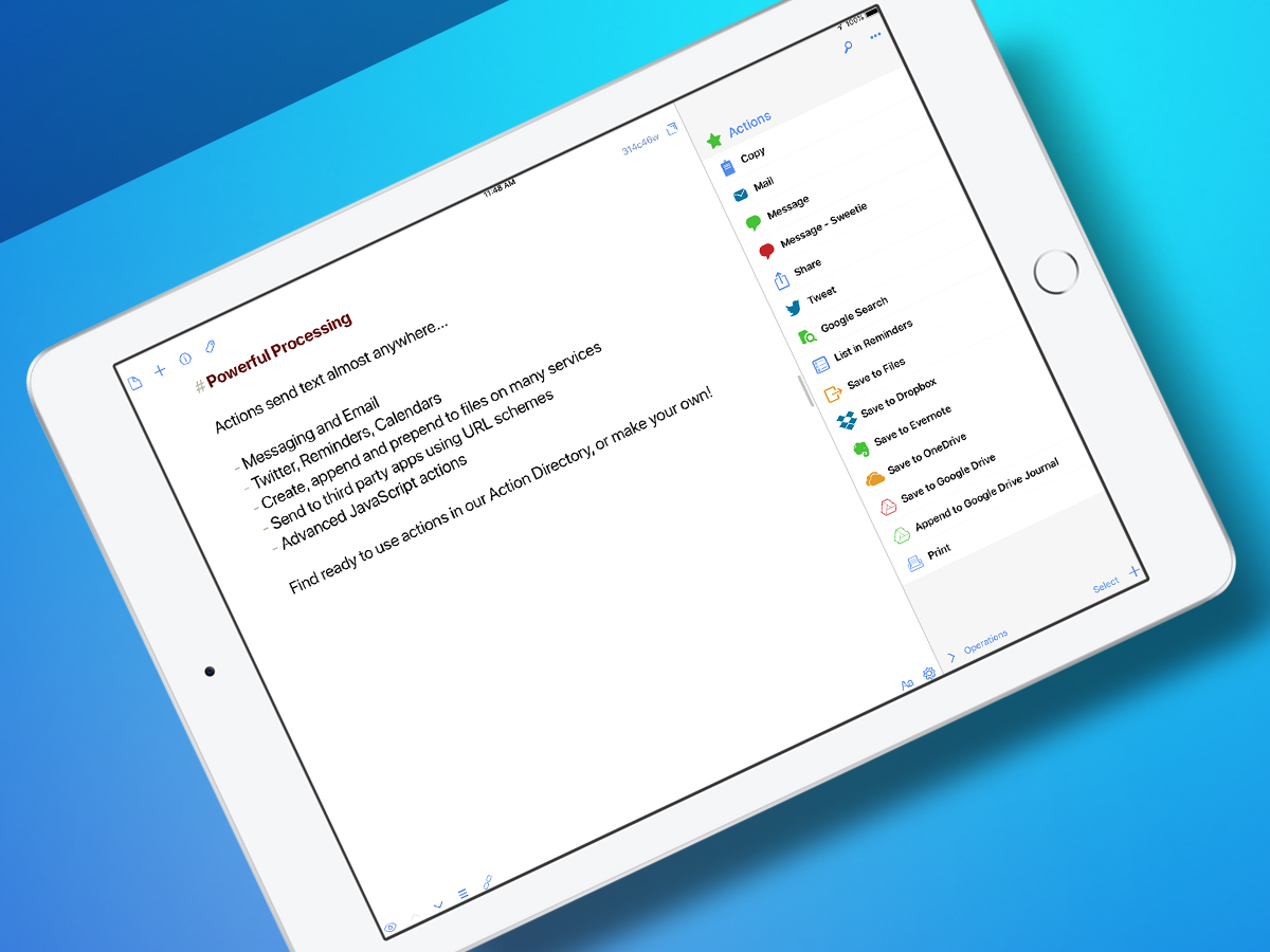 Drafts 5: Best free iOS writing app