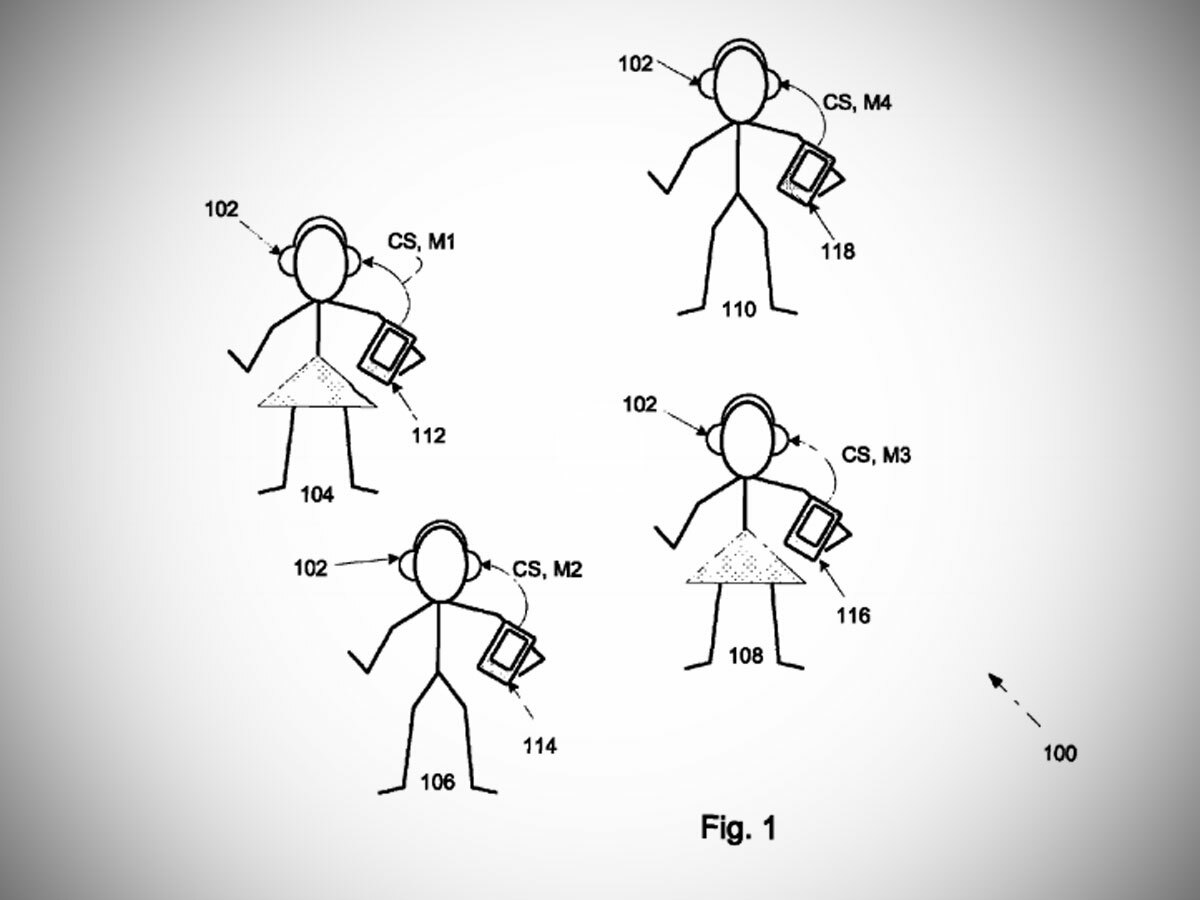 iPhone silent disco patent