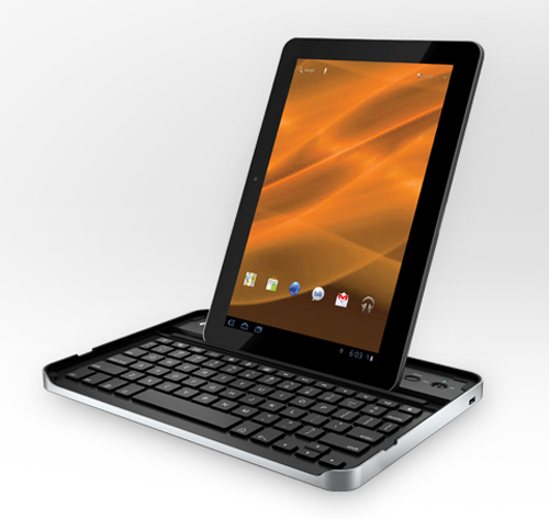 Logitech’s Galaxy Tab 10.1 keyboard case shows its face