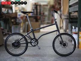 This minimalist folding bike has a powerful secret