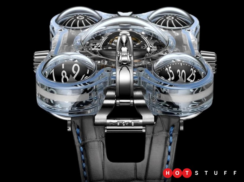 MB&F’s HM6 update adds hand-made aliens to its sapphire crystal ticker