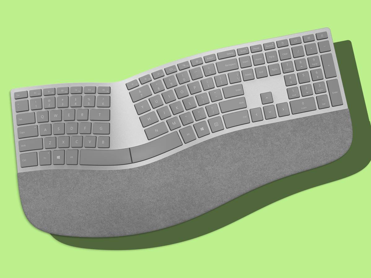 The angled appeaser: Microsoft Surface Ergonomic Keyboard (£120)