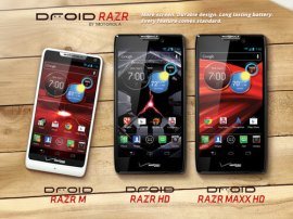 Motorola unveils RAZR trio