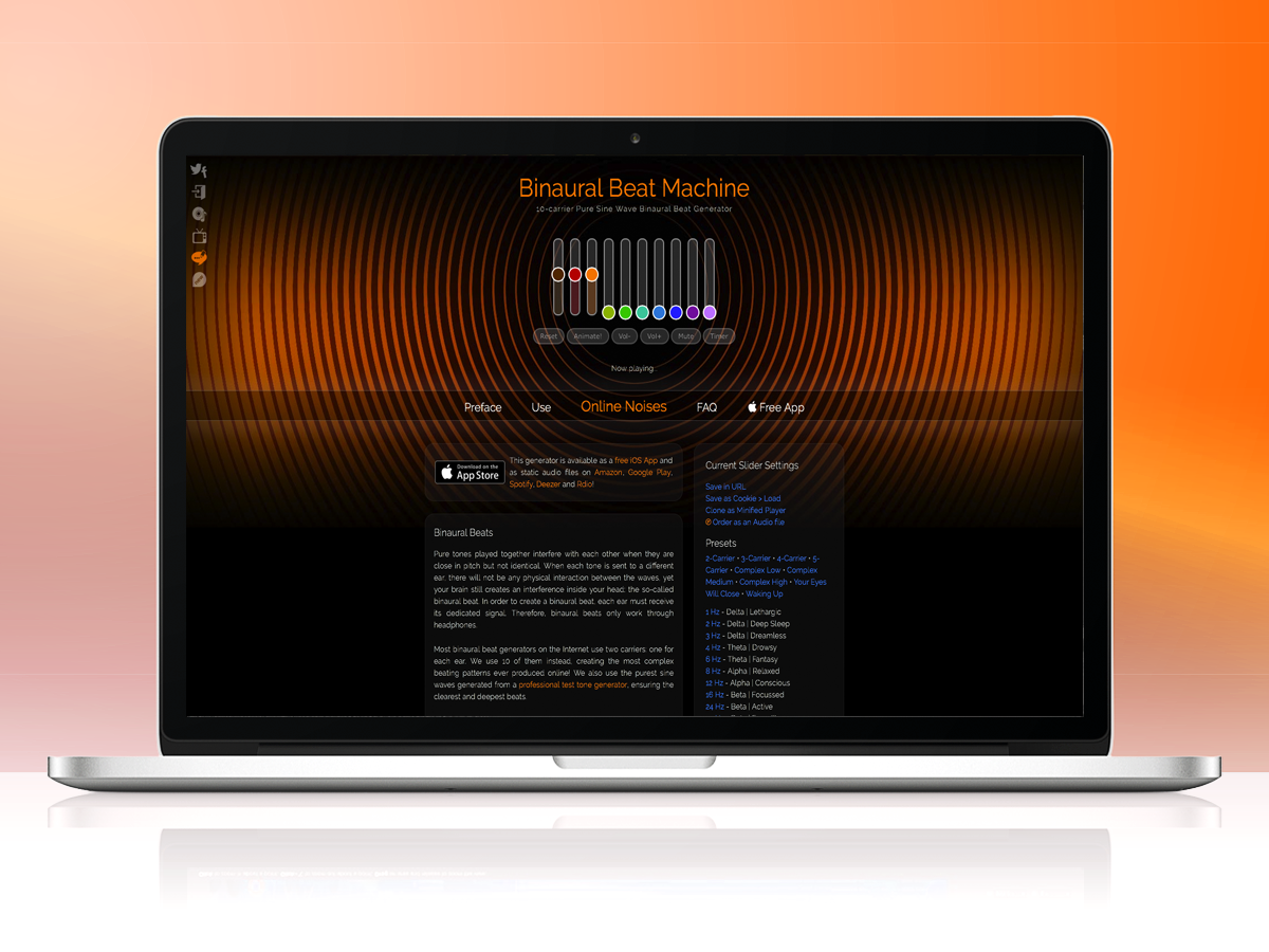 Best for screening out specific frequencies: myNoise