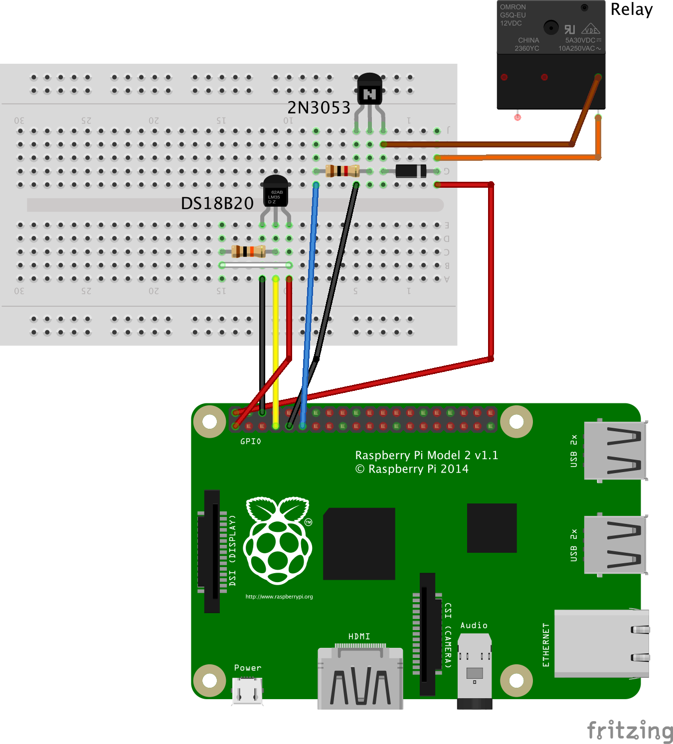 Wiring up the components