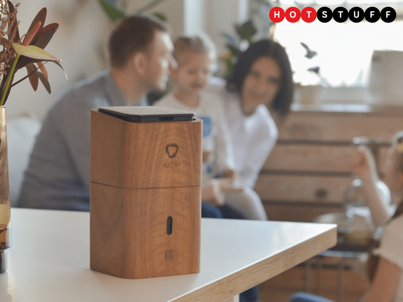 The AirZen is a 5-in-1 air control unit that purifies your microclimate