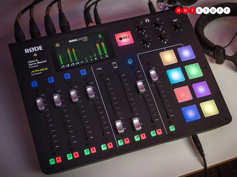 The RodeCaster Pro is an all-in-one podcast production studio overflowing with tools