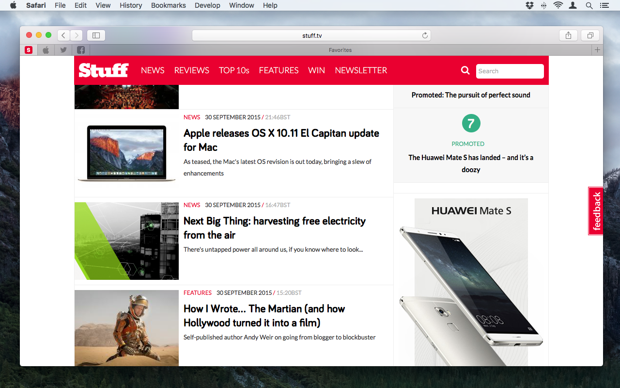 SAFARI: PINNED TABS... AT LONG, LONG LAST