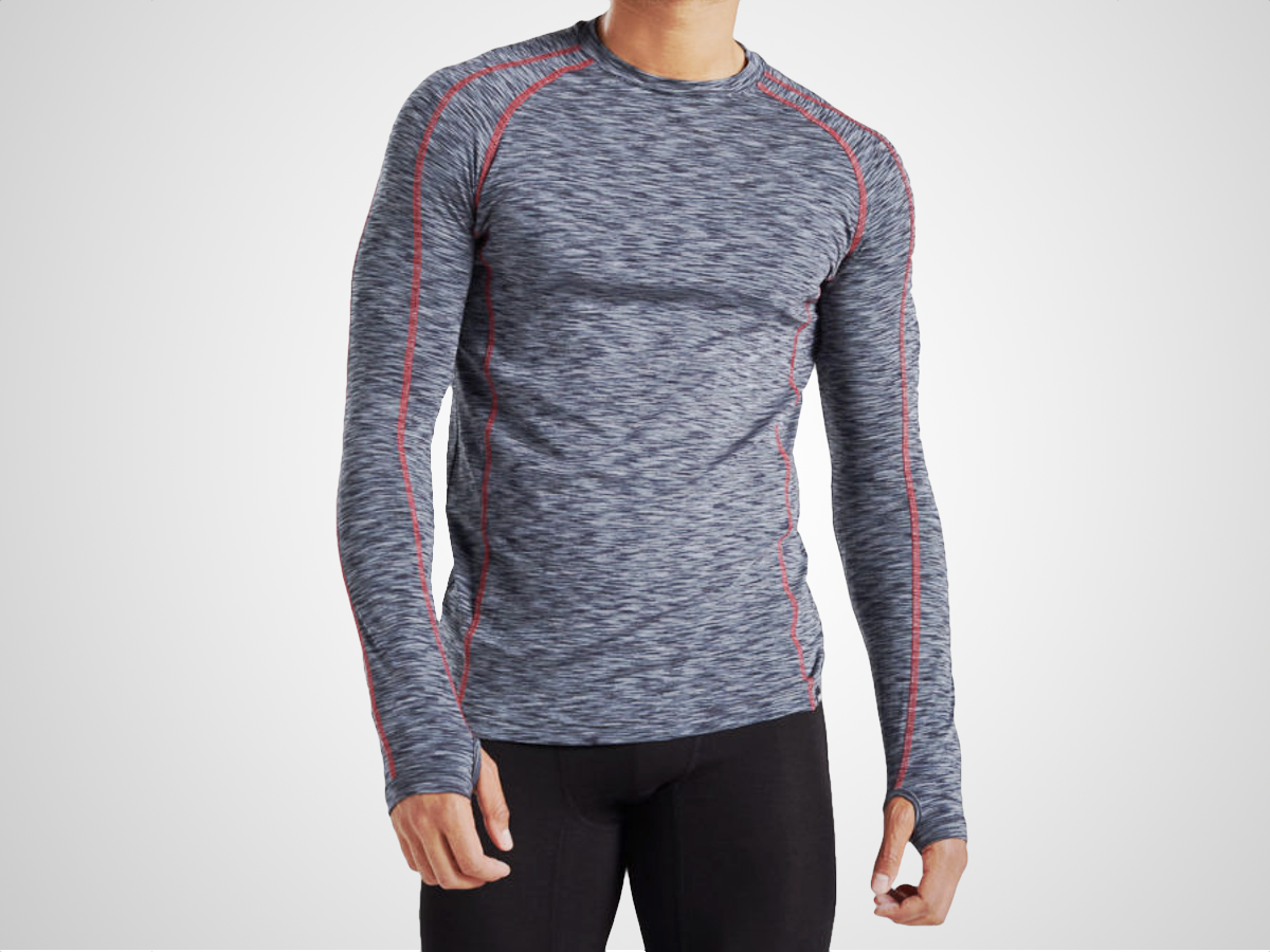 best winter running gear: Bam Contrast Stitch Bamboo Baselayer (£38)