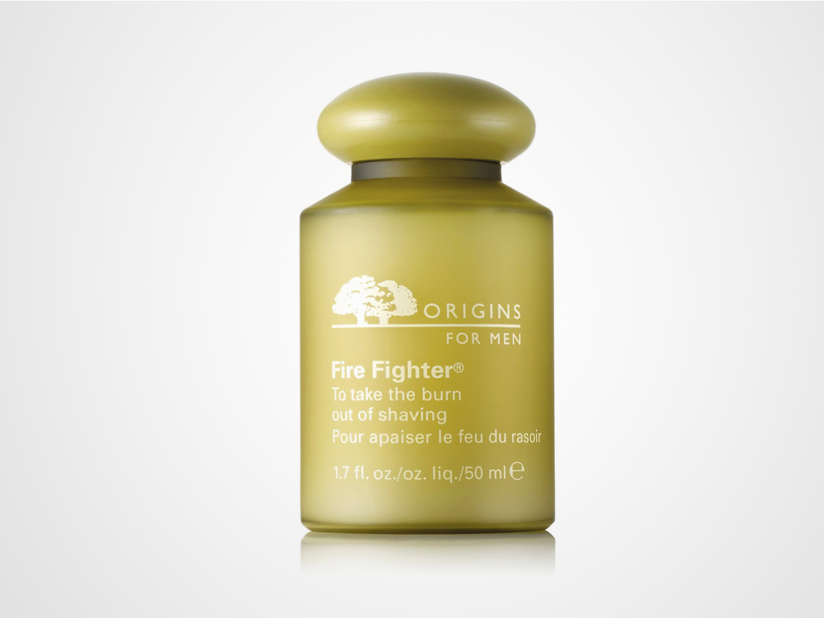 The witch hazel healer: Origins Firefighter Post-Shave Balm (£16)