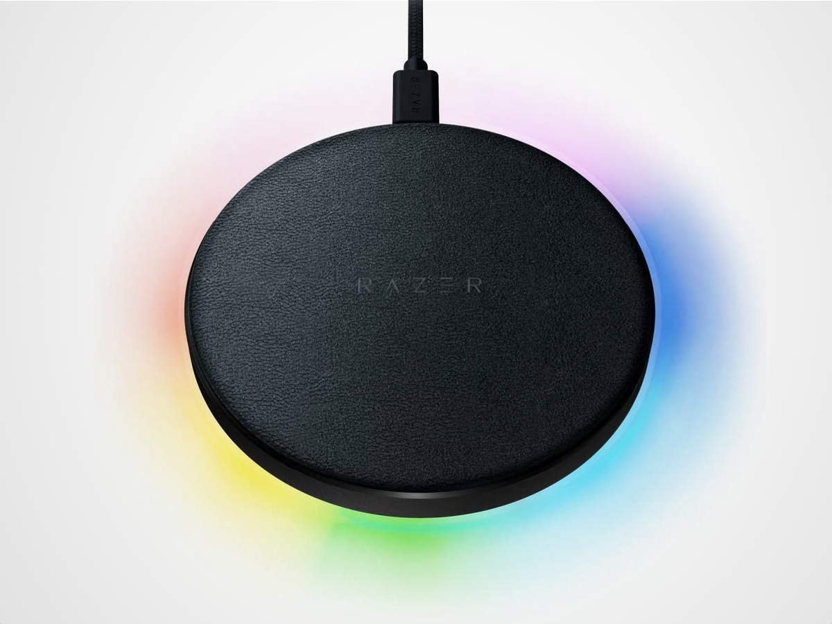 The rainbow base: Razer Charging Pad Chroma (€70)