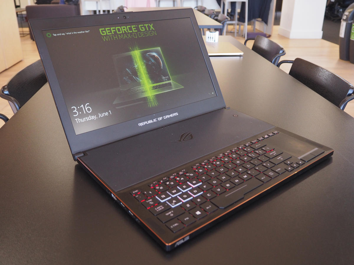 5) Asus packs gaming muscle into a skinny notebook