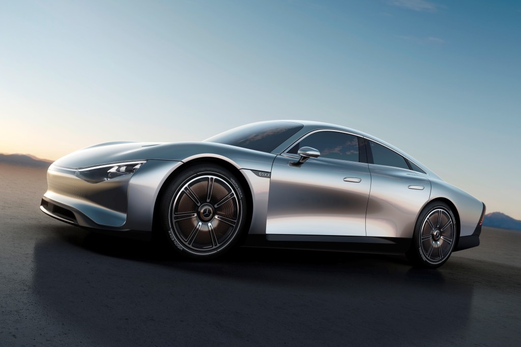 Concept image of a new Mercedes-Benz electric vehicle