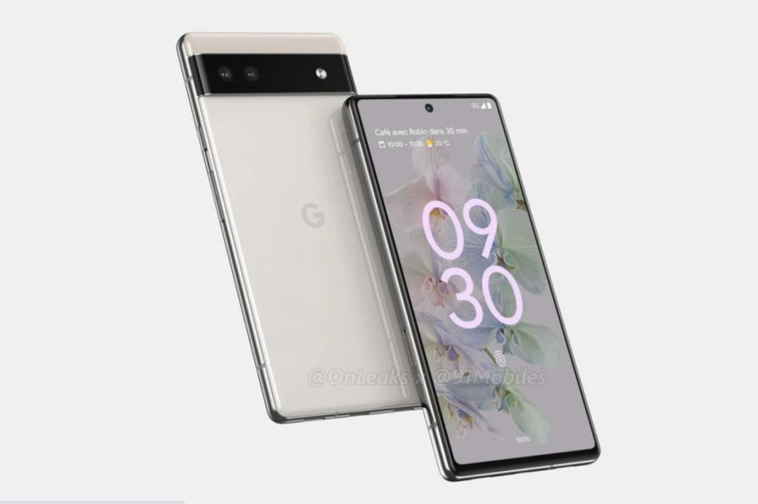 A render of a Googel Pixel smartphone