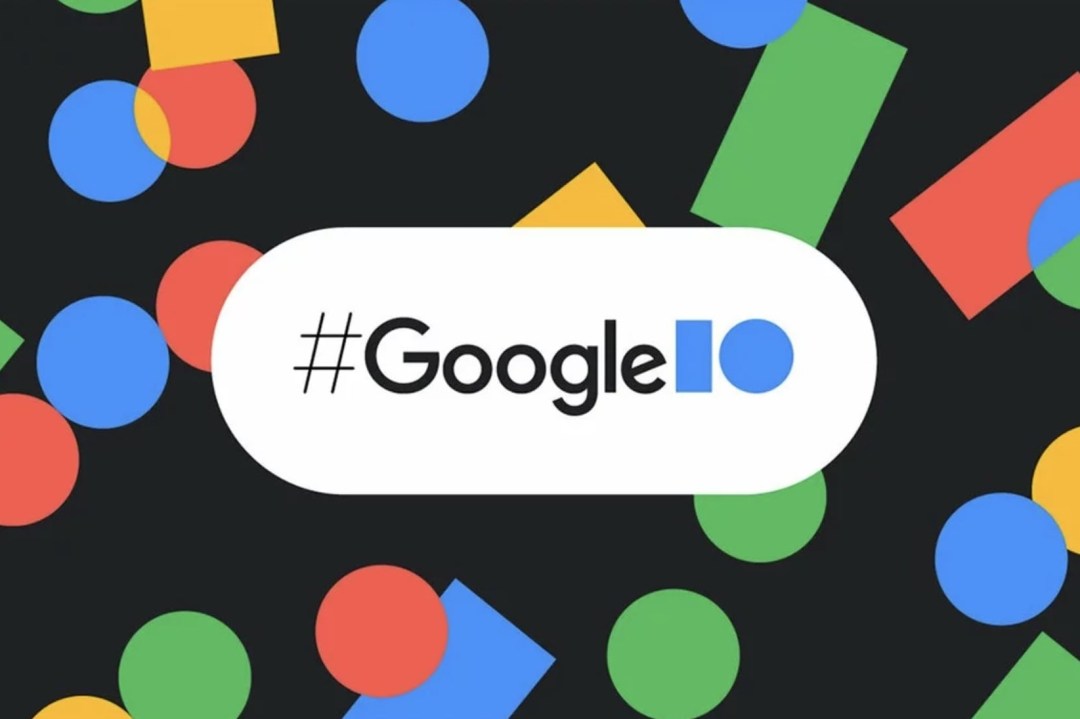 A logo for the Google I/O developer conference