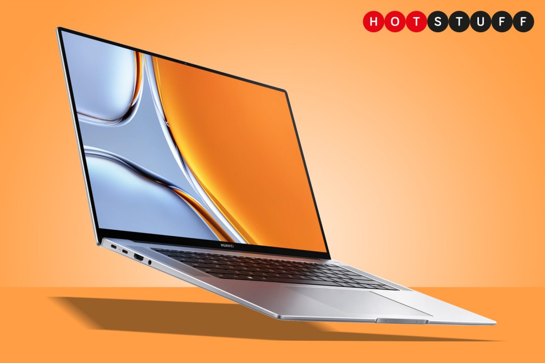 Huawei MateBook 16S hot stuff on orange background