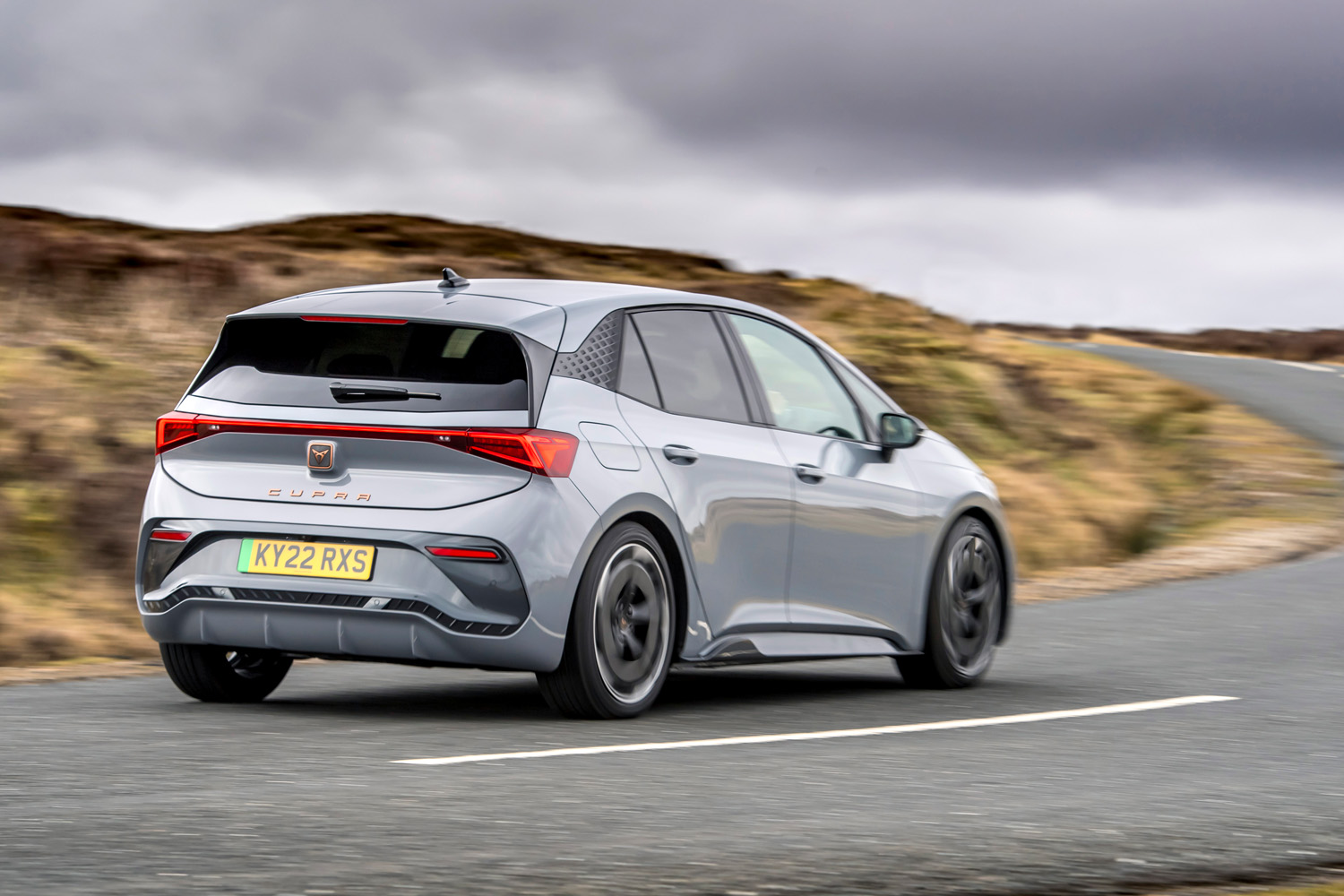 Cupra Born V3 review cornering rear