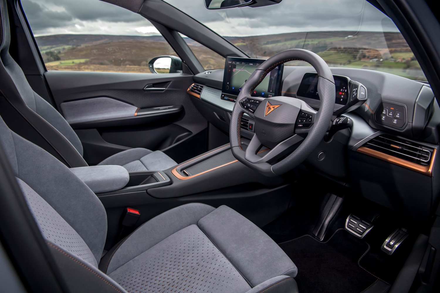 Cupra Born V3 review dashboard