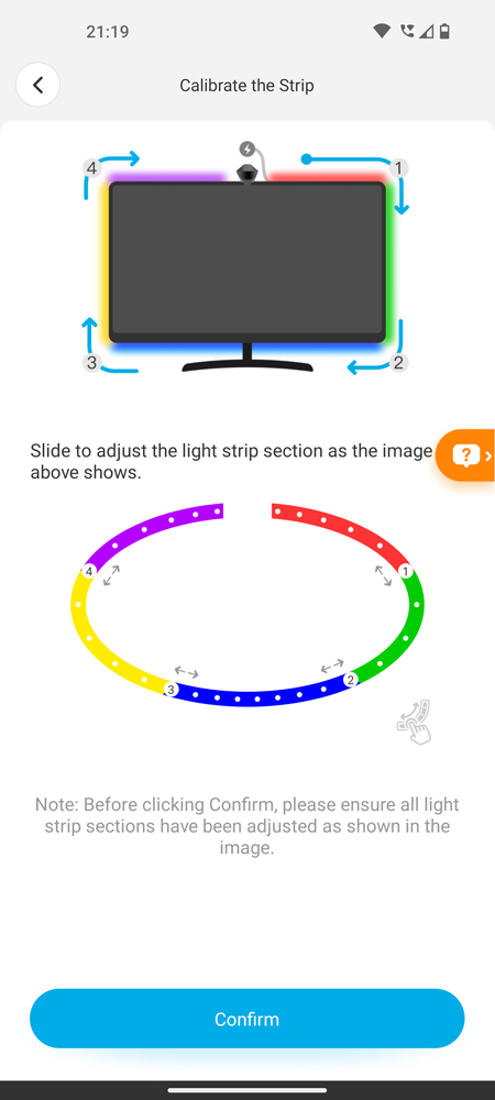 Govee Home app strip setup