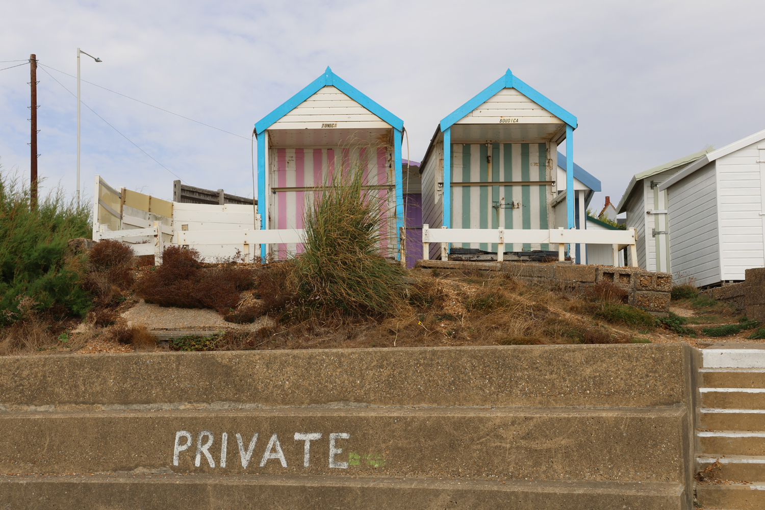 Canon EOS R7 camera samples beach huts