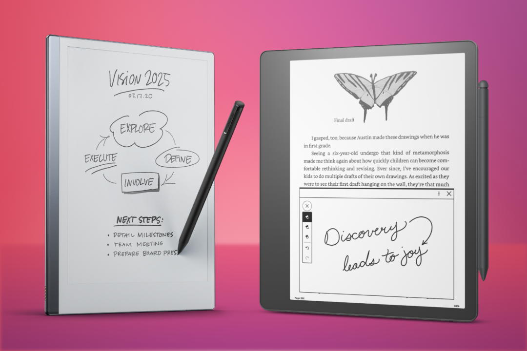 Amazon Kindle Scribe and Remarkable 2 featured side by side