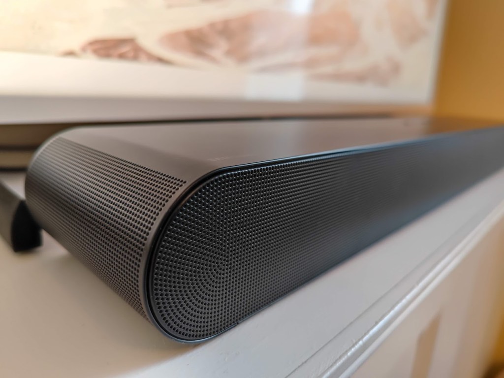 Close-up of Samsung HW-S60B soundbar