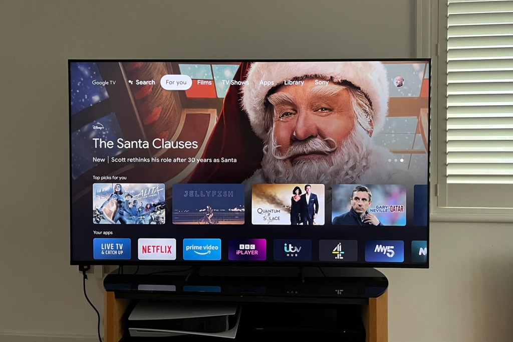 Sony XR-65X94K TV smart TV interface