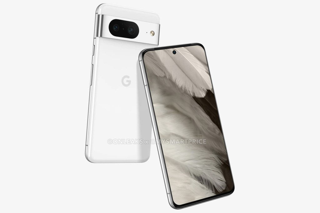 Google Pixel 8 render via Onleaks and mysmartprice