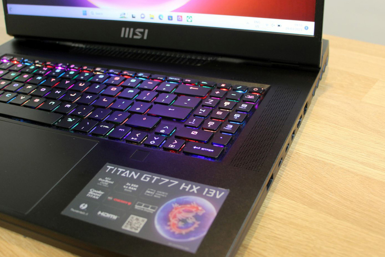 MSI Titan GT77 2023 numerical keypad