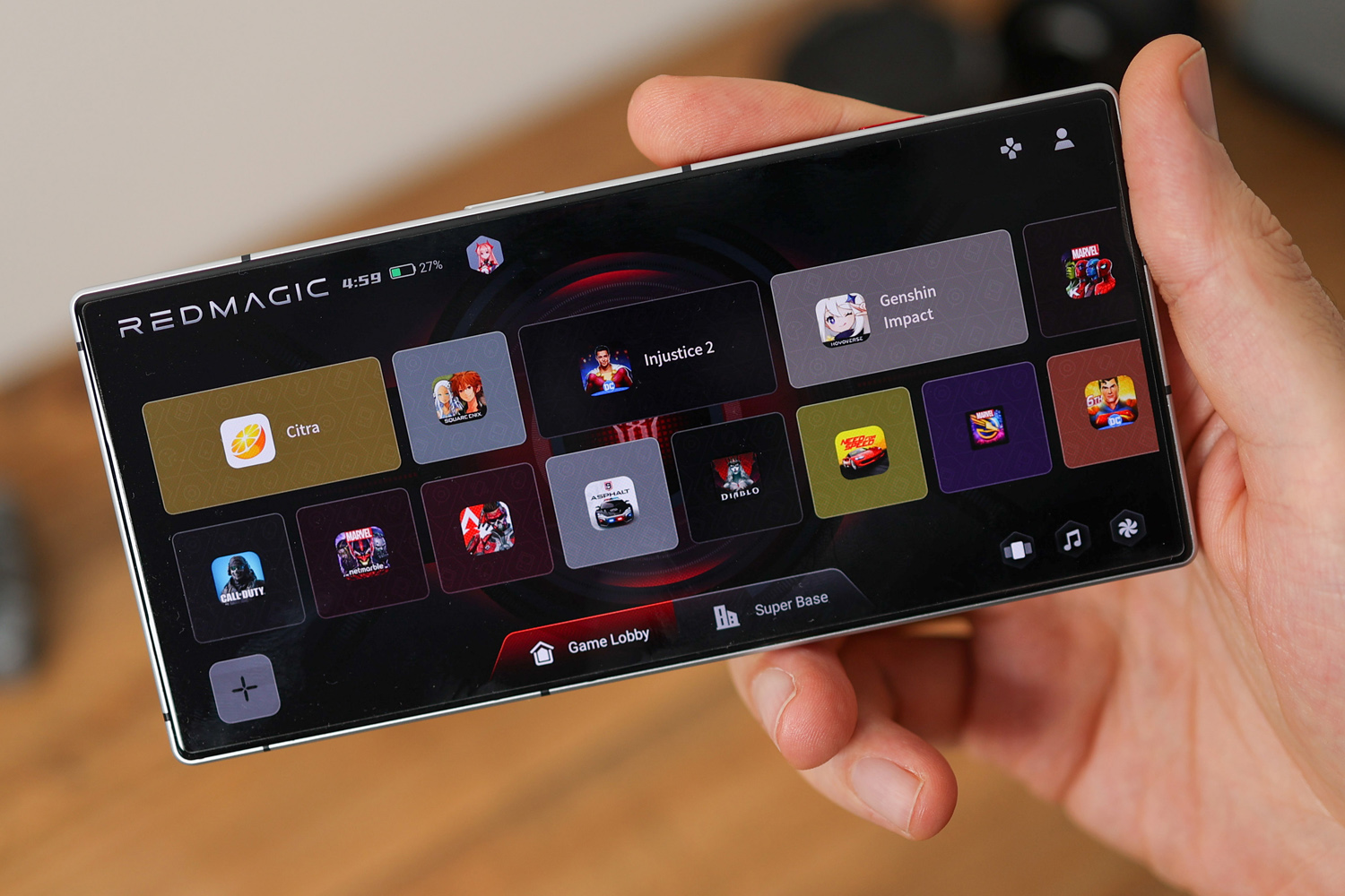 Redmagic 8 Pro Titanium game launcher