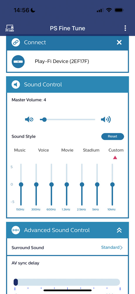 Philips Fidelio FB1 review app EQ