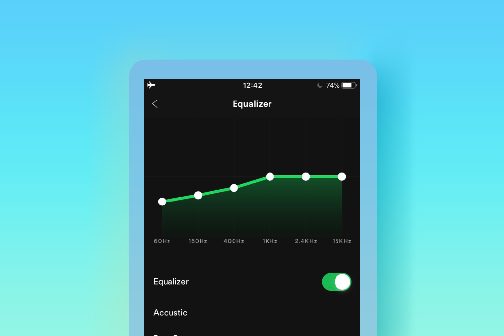 headphone EQ: Spotify