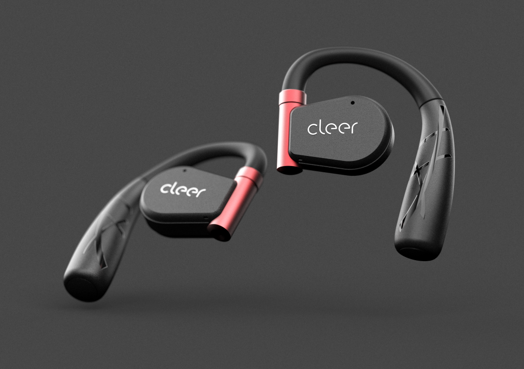 Cleer Arc II Sport buds up close