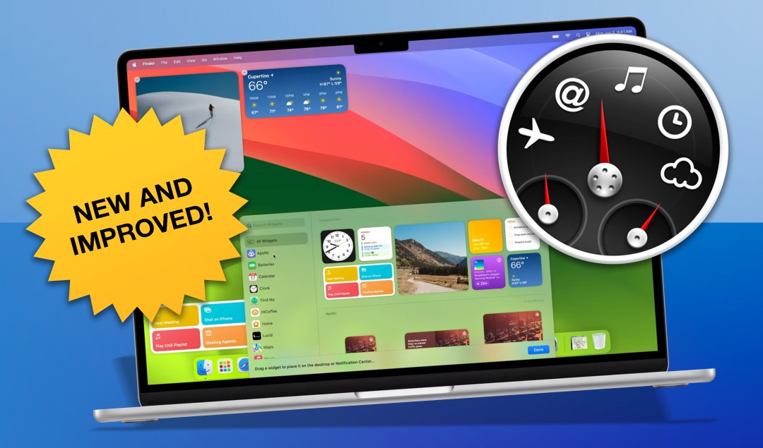 New and improved Dashboard in macOS Sonoma