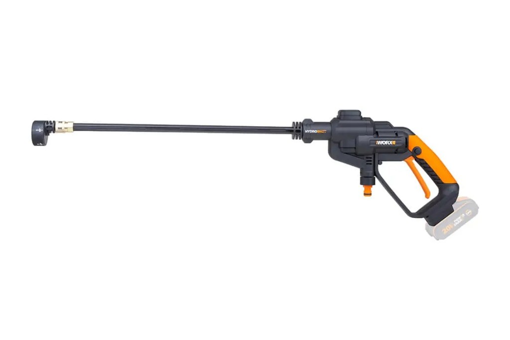 Worx PowerShare HydroShot Pressure Cleaner on white background